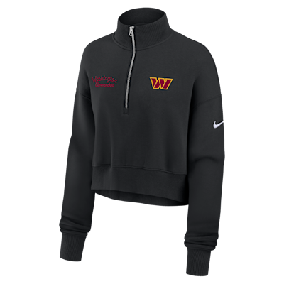 Washington Commanders Phoenix Women's Nike NFL Cropped 1/4